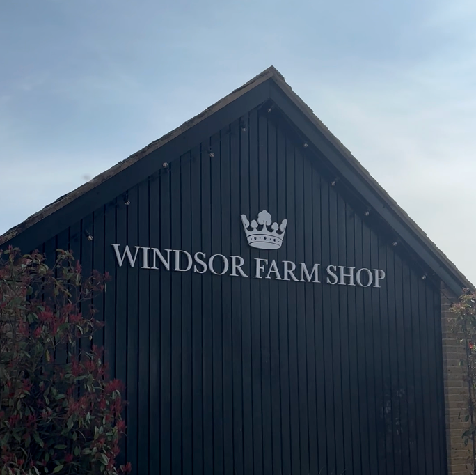 We are in Windsor Farm Shop