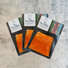 Two Fresh Trout Fillets 3 pack