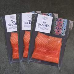 Two Fresh Trout Fillets 3 pack